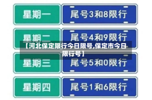 【河北保定限行今日限号,保定市今日限行号】