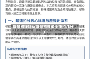 限号罚钱吗6(限号罚款多少钱扣几分)