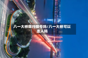 八一大桥限行限号吗/八一大桥可以走人吗