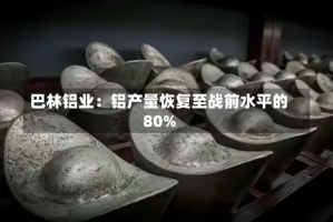 巴林铝业：铝产量恢复至战前水平的80%