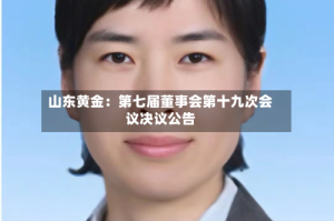 山东黄金：第七届董事会第十九次会议决议公告