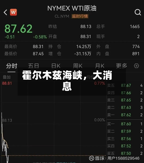霍尔木兹海峡，大消息-第2张图片