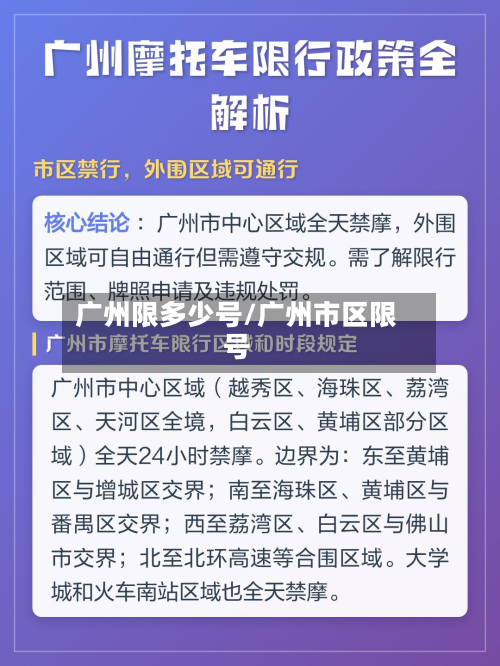 广州限多少号/广州市区限号-第1张图片