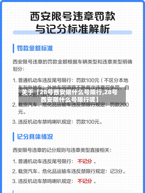 关于【28号西安限什么号限行,28号西安限什么号限行呢】-第1张图片