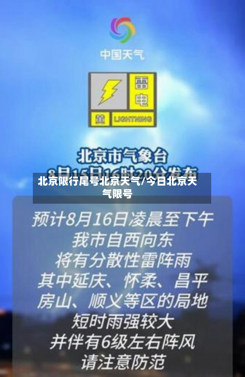 北京限行尾号北京天气/今日北京天气限号-第1张图片